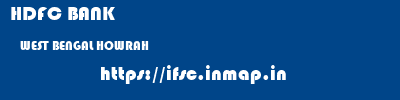 HDFC BANK  WEST BENGAL HOWRAH    ifsc code